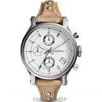 Ladies Fossil Original Boyfriend Chronograph Cuff Watch ES3625