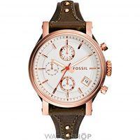 Ladies Fossil Original Boyfriend Chronograph Cuff Watch ES3616