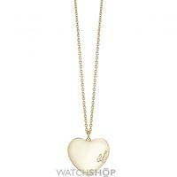 Ladies Guess Gold Plated Heartbeat Necklace UBN61052