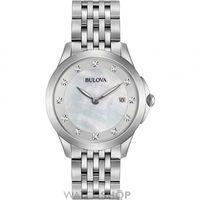 ladies bulova diamond watch 96s174