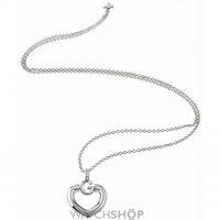 Ladies Guess Rhodium Plated Gisele Bold G Heart Necklace UBN83012