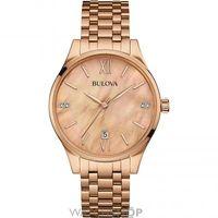 ladies bulova diamond gallery watch 97s113