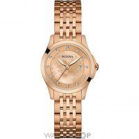 ladies bulova diamond gallery watch 97s112