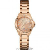 ladies bulova diamond gallery watch 97w101