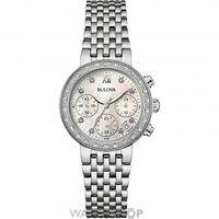 Ladies Bulova Diamond Gallery Chronograph Watch 96W204