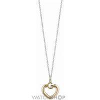 ladies guess two tone steelgold plate gisele bold g heart nacklace ubn ...