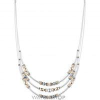Ladies Nine West Two-tone steel/gold plate Metal Mingle 16 Inch Necklace 60441189-Z01
