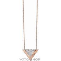 Ladies Guess Rose Gold Plated Revers Necklace UBN83069