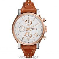 Ladies Fossil Original Boyfriend Chronograph Cuff Watch ES3837