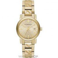 Ladies Burberry The City Engraved Check Watch BU9145