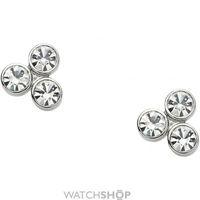 ladies fossil stainless steel glitz earrings jf01439040