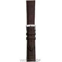 Ladies Morellato Stainless Steel Bolle Alligator Grain Dark Brown Calf Leather Strap A01X2269480032CR16