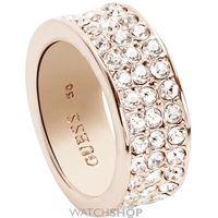 Ladies Guess PVD rose plating G ROUNDS RING SIZE L.5 UBR28522-52