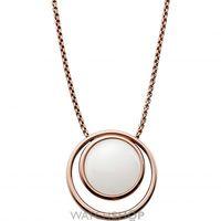 ladies skagen pvd rose plating seaglas necklace skj0821791