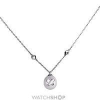 ladies shimla stainless steel necklace with butterfly fresh water pear ...