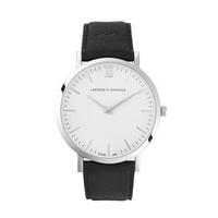Larsson & Jennings Lugano 40mm Black Leather Watch