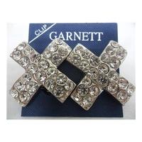 Large Claire Garnett silver X clip on earrings Claire Garnett - Size: Large - Metallics