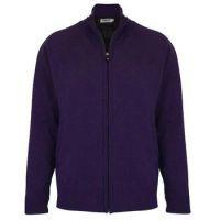 Ladies Freya Full Zip Lined Cardigan - Purple