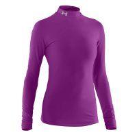 Ladies ColdGear Compression Mock Cassis (580)