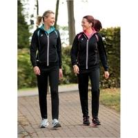 Ladies Hoodie Black/Turquoise 8 (32inch)