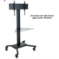 LCD/Plasma Trolley with Glass Shelf - 32" - 60" screens