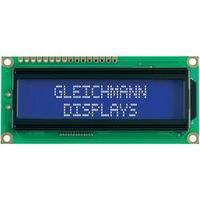 LCD White Black (W x H x D) 80 x 36 x 13.2 mm Gleichmann GE-C1602B-TFH-JT/R