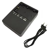 LC-E6E Battery Charger and EU Charger Cable for Canon LPE6 5D2 5D3 7D 60D 6D 70D 80D