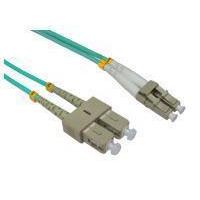 LC - SC Duplex Patch Lead, 50/125 OM3 - 1m