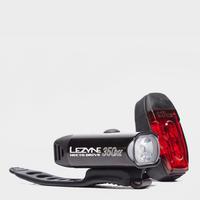 Lezyne Hecto Drive 350 XL and KTV Rear Bike Light, Black