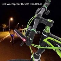 LED Waterproof Bicycle Bike Handlebar Bar End Lights Warning Light Lamp MTB Racing Riding Cycling Bar Lights Reflective Nocturnal Lights
