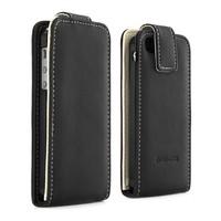 Leather-Effect Flip Case for iPhone 5 / 5S - Black