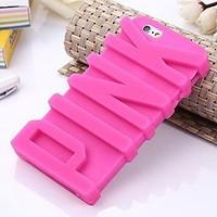 letter silicone phone case for iphone 66s
