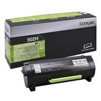 lexmark 502h black original high capacity return program toner cartrid ...