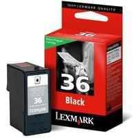 lexmark no36 black original return program ink cartridge