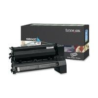 lexmark 10b042c cyan original high capacity return program toner cartr ...