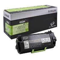 lexmark 622h black original return program high capacity toner cartrid ...