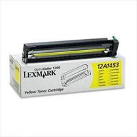 lexmark 12a1453 original yellow toner cartridge