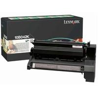 lexmark 10b042k black original high capacity return program toner cart ...