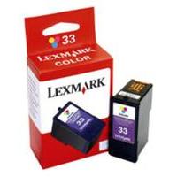 Lexmark No.33 Colour Original Ink Cartridge (18CX033E)