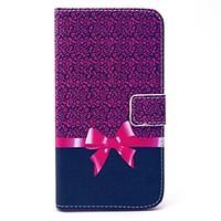 Leopard Bow Pattern PU Leather Full Body Case with Stand and Card Holder for Samsung Galaxy Grand Prime G530H