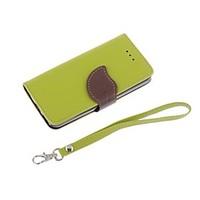 Leat Pu Leather with Black Tpu Wallet Case for iPhone 5C