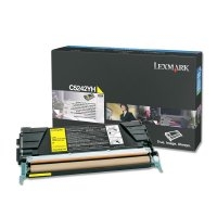 lexmark c5242yh original high capacity yellow toner cartridge