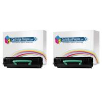 Lexmark E260A11E, E260A21E Compatible Black Toner Cartridge TWINPACK