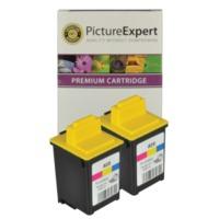 lexmark 20 15m0120 compatible colour ink cartridge twin pack deal 