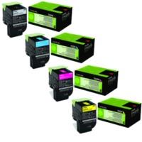 Lexmark 702 Original Black & Colour Toner Cartridge 4 Pack