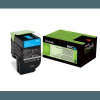 Lexmark 80C20C0 (802C) Original Cyan Toner Cartridge