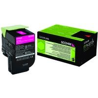 Lexmark 80C2HM0 (802HM) Original High Capacity Magenta Toner Cartridge