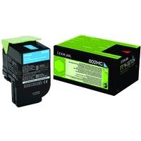 Lexmark 80C2HC0 (802HC) Original High Capacity Cyan Toner Cartridge