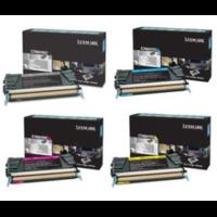 lexmark c746 original black colour return program toner 4 pack