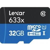 Lexar Micro SDHC Memory Card 95MB/s 633X UHSI Class 10 + SD Adap 32GB